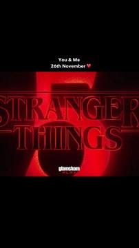 You & Me on 26th November… watching Stranger Things together? Sounds like a plan tbh! ❤️ #glamsham #strangerthings #youandme #26thnovember #bingenight #couplevibes glamsham, stranger things, you and me, 26th november, binge night, couple vibes
