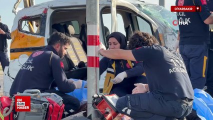 Diyarbakır'da tır iki aracı biçti