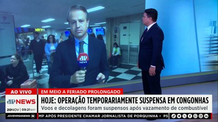 Operação é temporariamente suspensa em Congonhas nesta quinta (20)