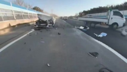 고양나들목에서 차량 6대 연속 추돌...1명 경상 / YTN