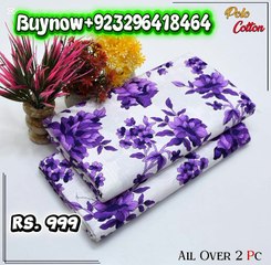 2Pc Women's Unstitched Printed suit