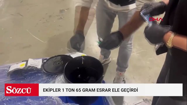 Ticaret Bakanlığı: Gümrükler Muhafaza Ekipleri, 1 ton 65 kilogram esrar ele geçirdi