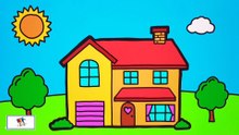 Drawing and Coloring a House - 2