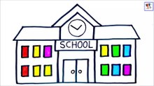Drawing and Coloring a School