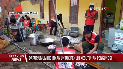 Tim SAR dan Relawan Dirikan Dapur Umum untuk Pengungsi Longsor di Banjarnegara