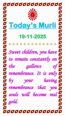 🇲🇰 Essence of Today’s Murli 19 November 2025 English in Male Voice| BRAHMA KUMARIS