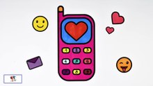 Drawing and Coloring a Mobile Phone
