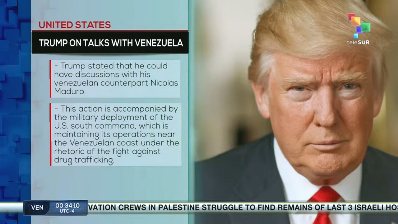 U. S l Pres. Trump on talks with Venezuela