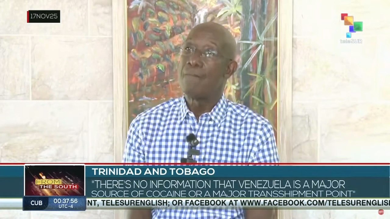 KEITH ROWLEY l "There's no information that Venezuela is a major transshipment point"