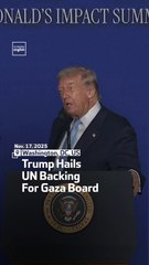 Trump Hails UN Backing For Gaza Board