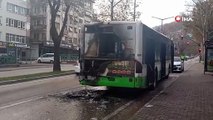 bursa\'da büyük panik! Otobüs küle döndü