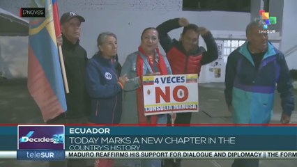ECUADOR l Citizens express their rejection to popular consultation