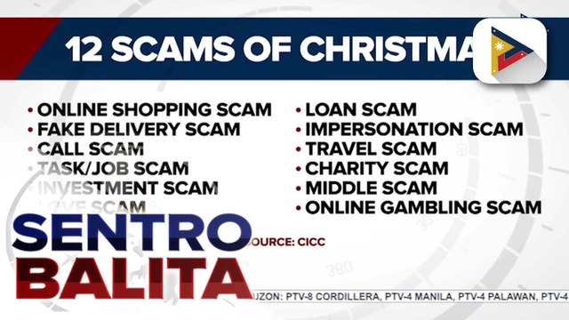 Publiko, pinag-iingat ng CICC sa '12 scams of Christmas