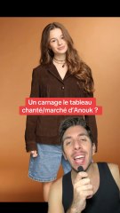 Un carnage le tableau chanté/marché pour Anouk ?