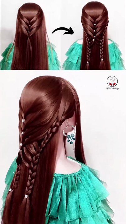 front hairstyle|ladies hair style for wedding|bridal hairstyle|party hairstyle|easy hairstyles  Your Queries.simple hairstyle for short hair, simple hair style girl,easy front variation hairstyle,Beautiful & Different Hairstyles Tutorial | New Simple Hair