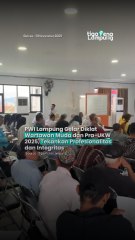 PWI Lampung Gelar Diklat Wartawan Muda dan Pra-UKW 2025, Tekankan Profesionalitas dan Integritas