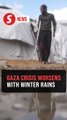 Heavy winter rains worsen humanitarian crisis in war-ravaged Gaza