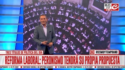 Reforma laboral: el peronismo anunció que presentará su propio proyecto