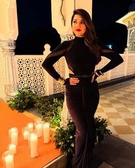 mehreen looking beautiful in black dress