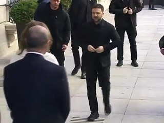 Zelenski llega al Congreso de los Diputados