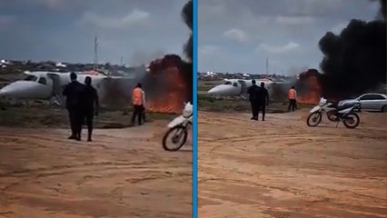 Kongo'da Maden Bakanı Kabamba'yı taşıyan uçak pistten çıktı