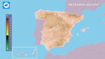 Los acumulados de nieve esperados podrán superar los 10 cm