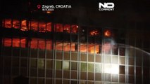 Un incendio en un rascacielos de Zagreb provoca graves daños