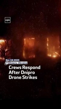 Crews Respond After Dnipro Drone Strikes