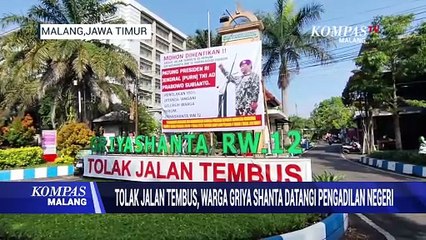 Tolak Jalan Tembus, Warga Griya Shanta Datangi Pengadilan Negeri Malang!