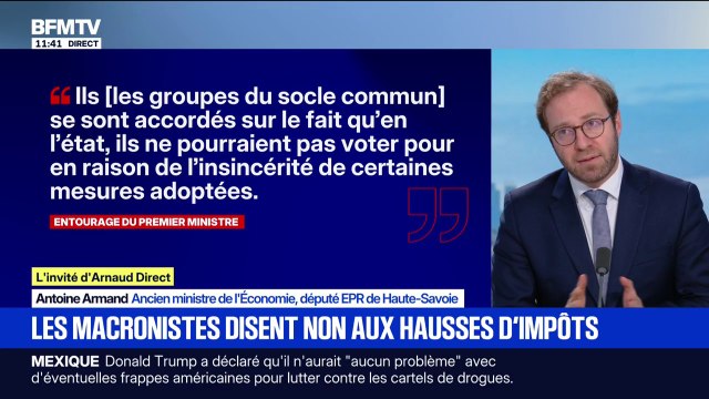 Budget 2026: Antoine Armand, député EPR et ancien ministre de l'Économie, veut dire stop à l'enfumage fiscal