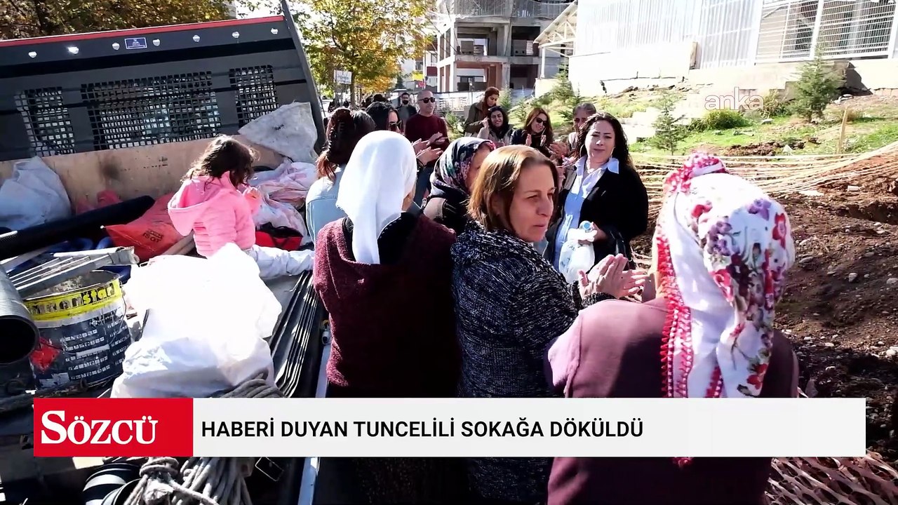 Haberi duyan Tuncelili sokağa döküldü: Hepsi birlikte nöbet tutmaya başladılar