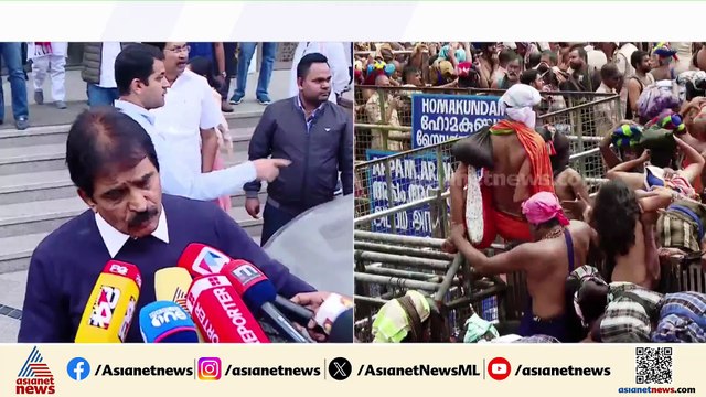 'സർക്കാരിന്റെ തത്രപ്പാട് സ്വർണ്ണക്കൊള്ളയിൽ പെട്ടവരെ രക്ഷിക്കാൻ, ഭക്തർക്ക് വേണ്ടി ഒന്നും ചെയ്തില്ല'