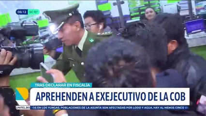 Exlíder de la COB pasó la noche en dependencias policiales a la espera de la cautelar; la Fiscalía pide su detención preventiva