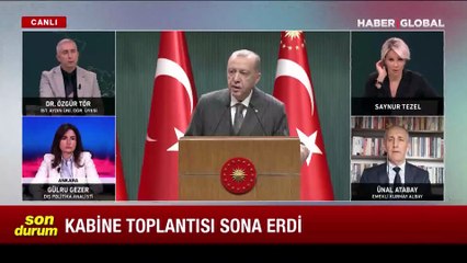 Cumhurbaşkanı Erdoğan, kabine toplantısının ardından alınan kararları açıkladı
