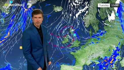 Met Office Tuesday Afternoon Weather Forecast 18/11/2025
