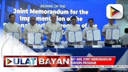 Joint memorandum para sa seasonal workers program, pinagtibay ng DMW at South Korea | ulat ni Bien Manalo