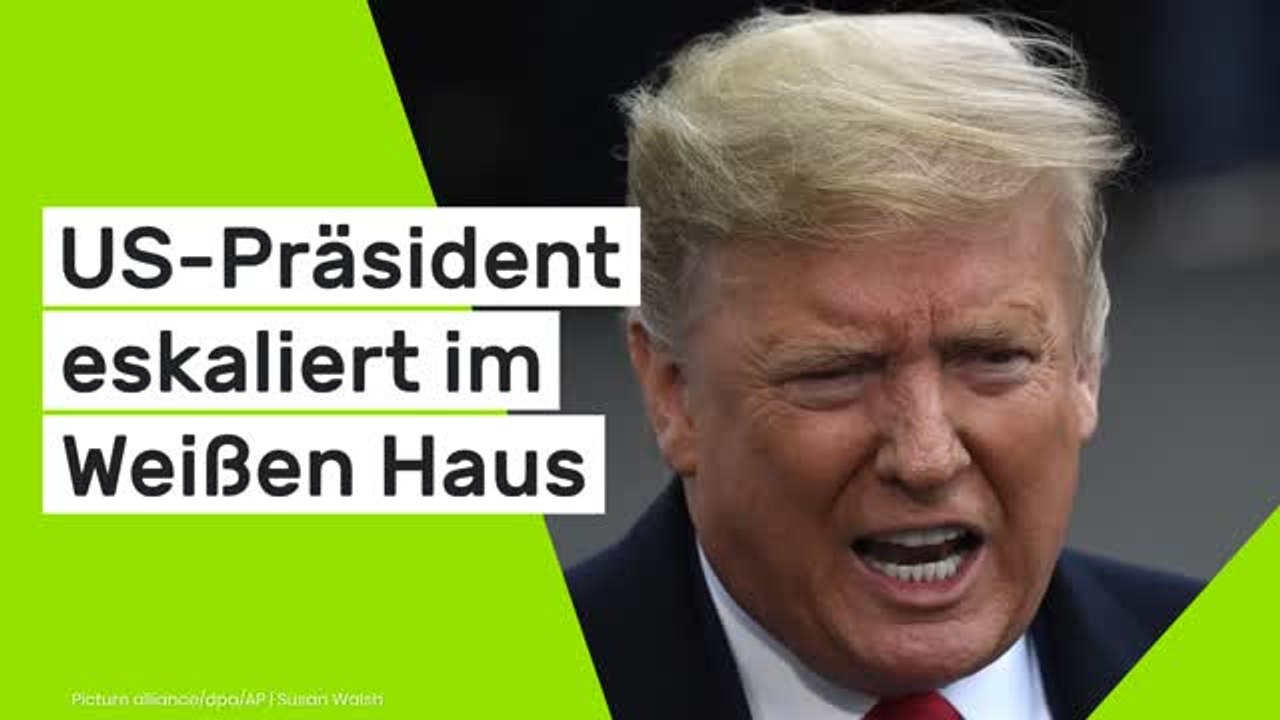 Donald Trump: US-Präsident eskaliert im Weißen Haus: 'Ich bin ausgerastet - die waren so dumm!'