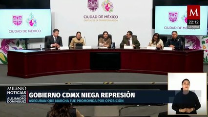 Clara Brugada niega represión y culpa a oposición por marcha de Generación Z