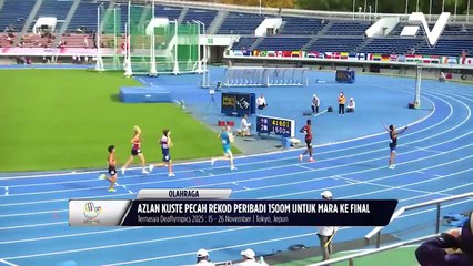 Azlan Kuste pecah rekod peribadi 1500m untuk mara ke final
