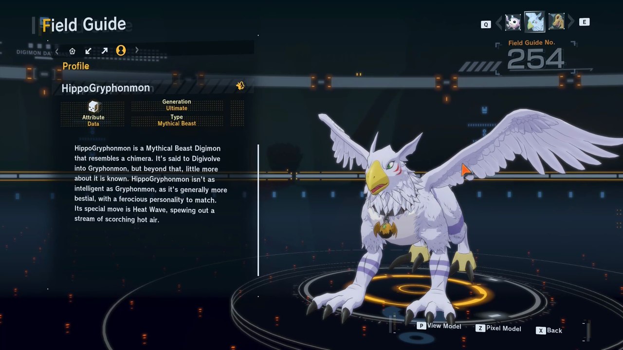 hippogryphonmon all digivolution/de-digivolution/profile Digimon Story Time Stranger