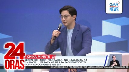 Alden Richards, nagbahagi ng kaalaman sa financial literacy at tips sa pagnenegosyo sa Fin-Ed Congress ng BSP | 24 Oras