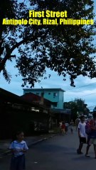 First Street in Barangay Mambugan, Antipolo City, Rizal in the Philippines