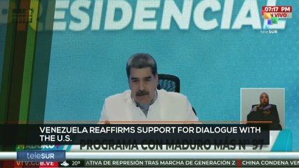 FTS 8:30 18-11: Venezuela reaffirms support for dialogue with the U.S.