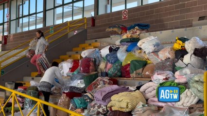 L'alluvione nella provincia di Gorizia: le immagini della palestra a Romans d’Isonzo che ha accolto centinaia di sfollati