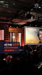 Tom Cruise touts the power of cinema as he accepts honorary Oscar