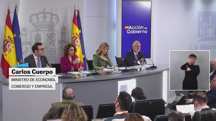 Carlos Cuerpo habla sobre la previsión de la economía española para 2026