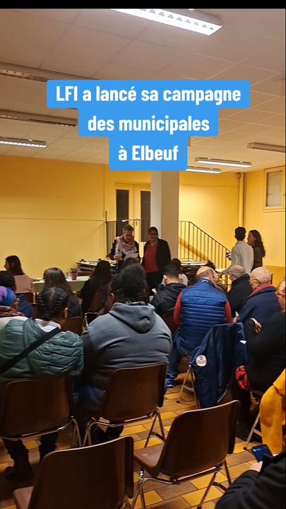 LFI lance sa campagne des municipales à Elbeuf