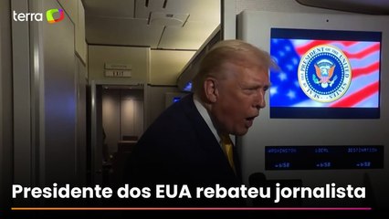 Trump se irrita com pergunta sobre Epstein e chama repórter de 'porquinha'