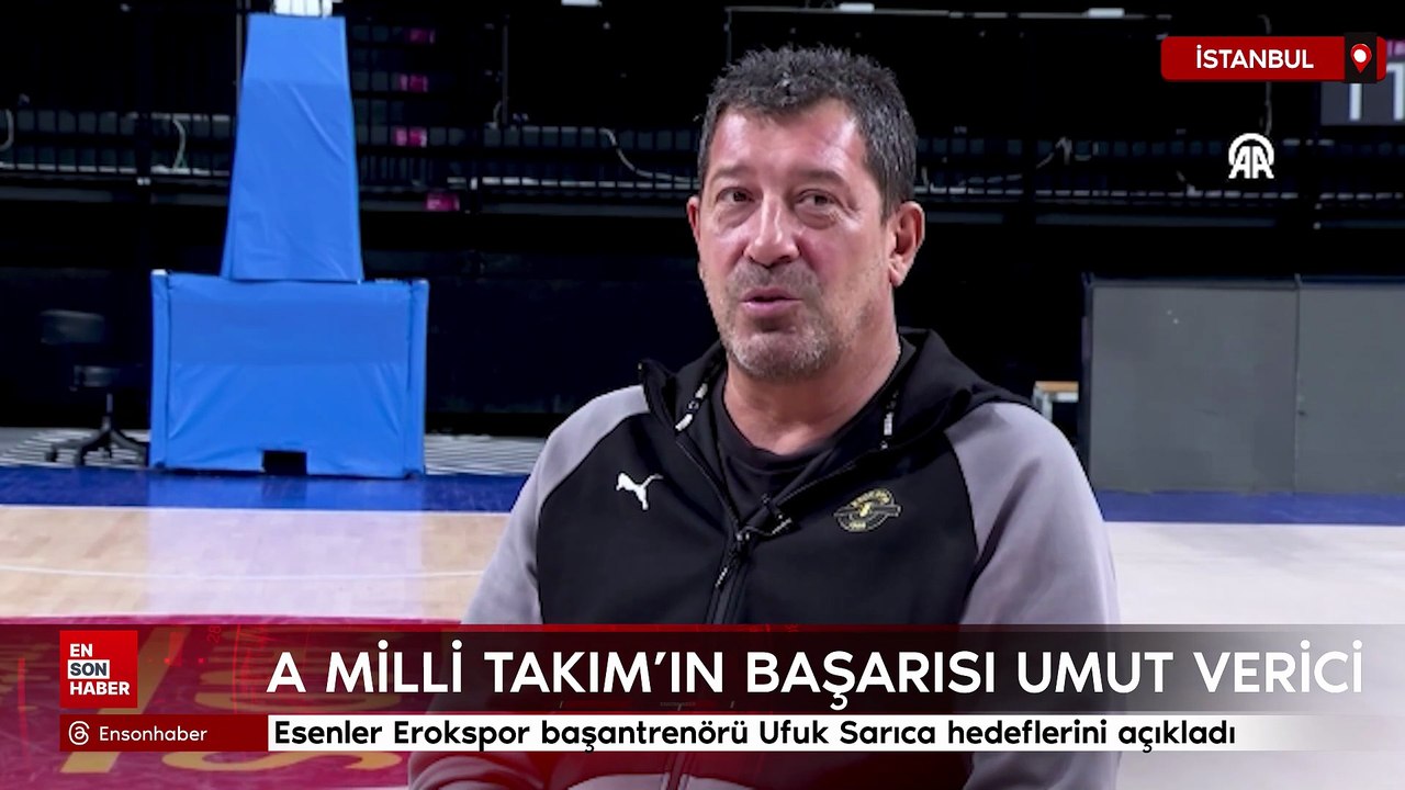 Esenler Erokspor başantrenörü Ufuk Sarıca hedeflerini açıkladı