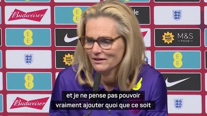Angleterre - Wiegman sur le livre d'Earps : "Je ne pense pas pouvoir vraiment ajouter quoi que ce soit"